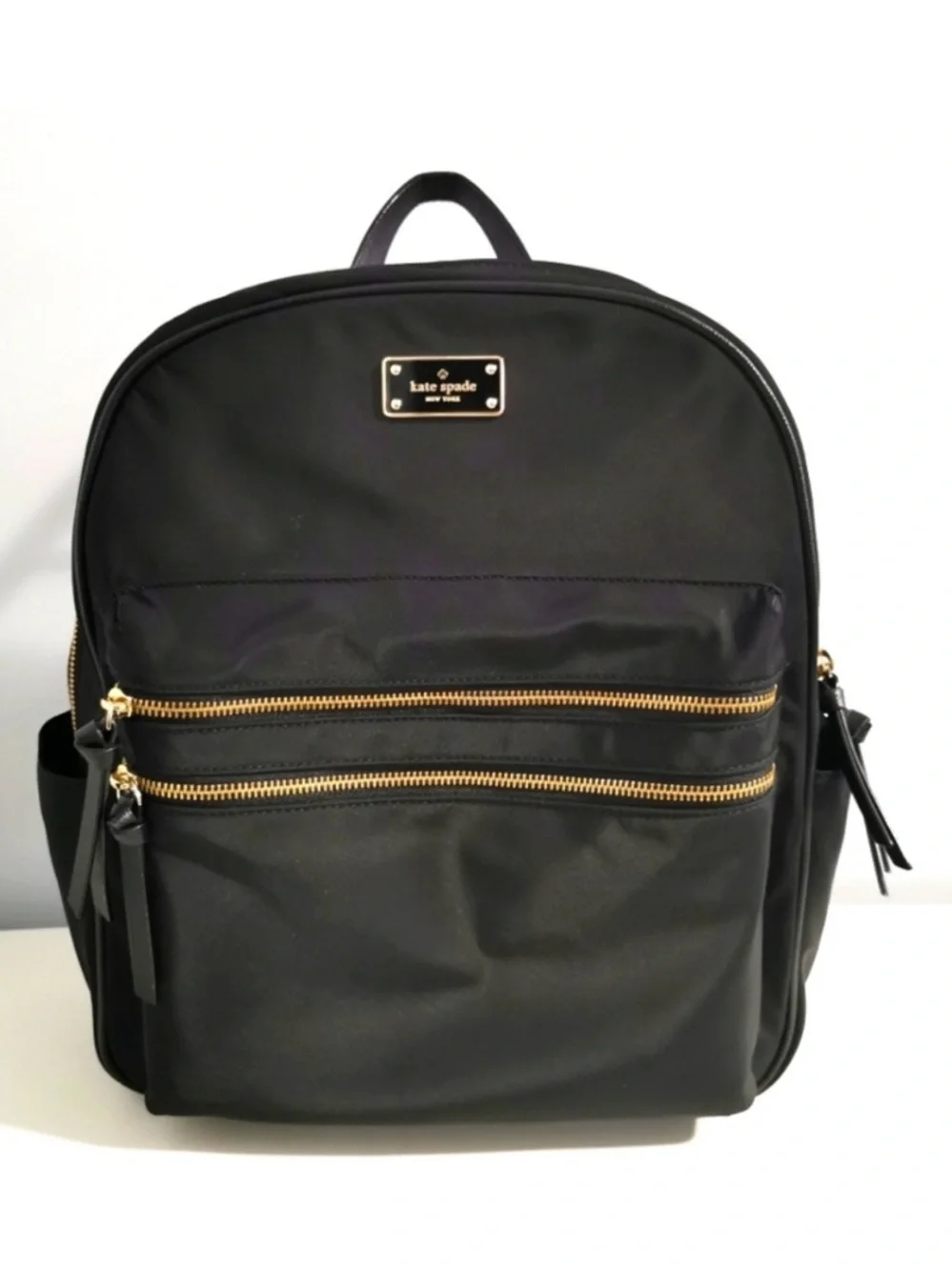 Kate Spade Black Backpack with Gold Hardware - Picture 1 of 10